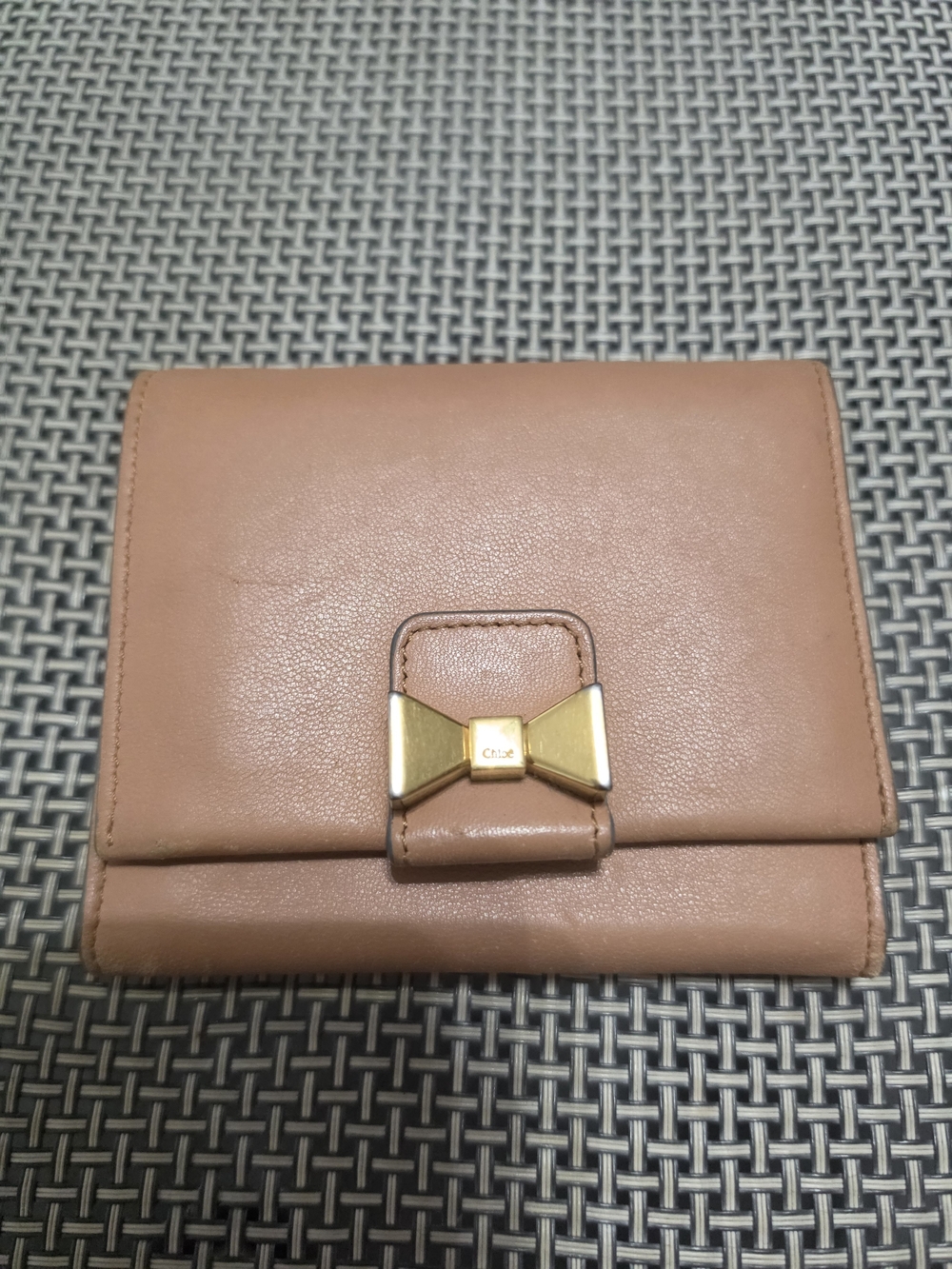 Chloé "Bobbie" Bow Fold-Over Wallet - Authentic With COA
